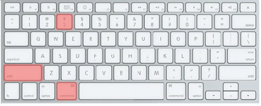command + shift + 3