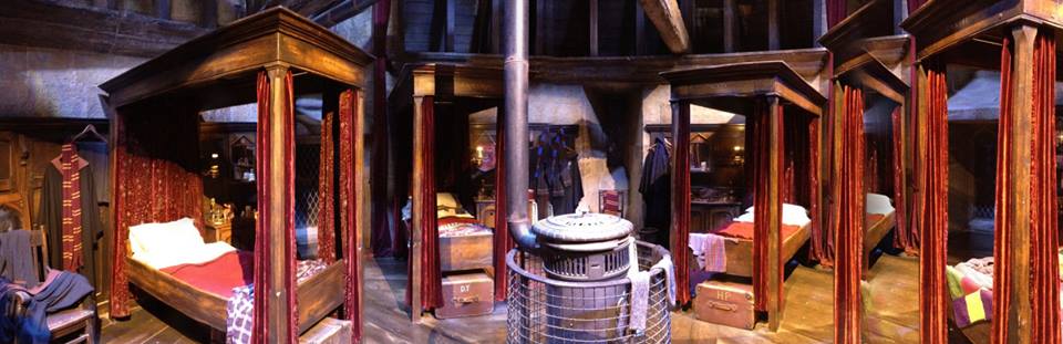 dormitório dos meninos da Grifinória